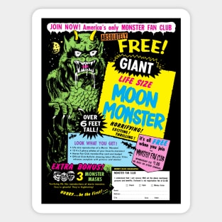 Giant Life-Size Moon Monster Sticker